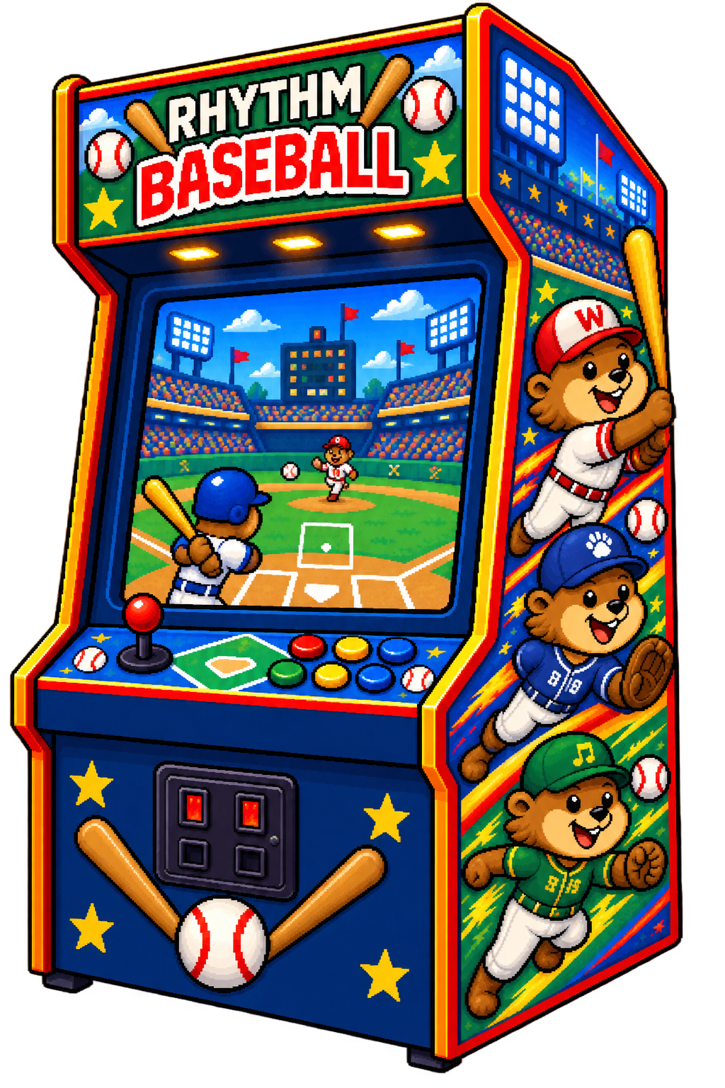 Rhythm Baseball arcade cabinet — coming soon